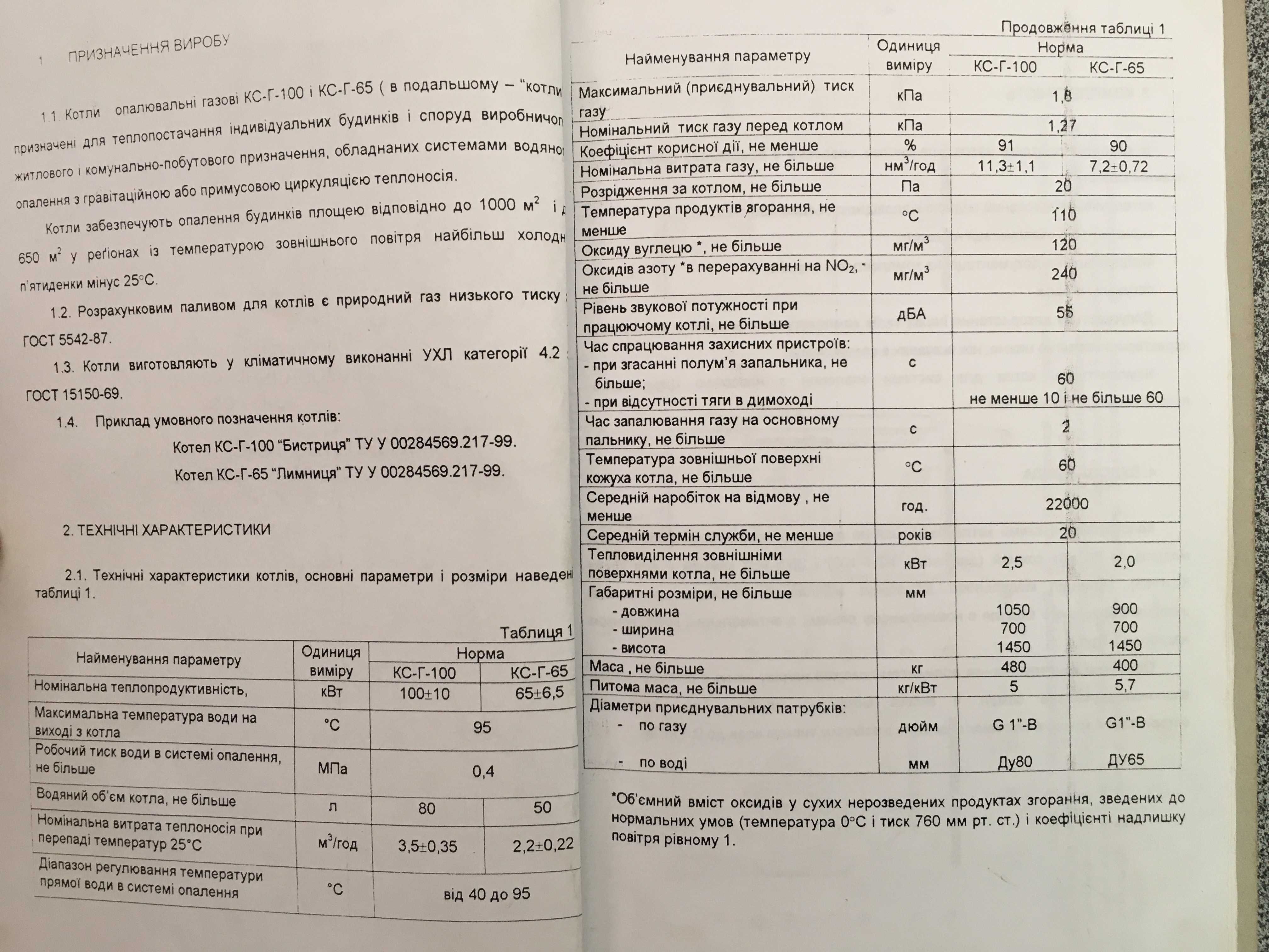 Котел опалювальний газовий КС-Г-100 потужністю 100 кВт на 1000 м2