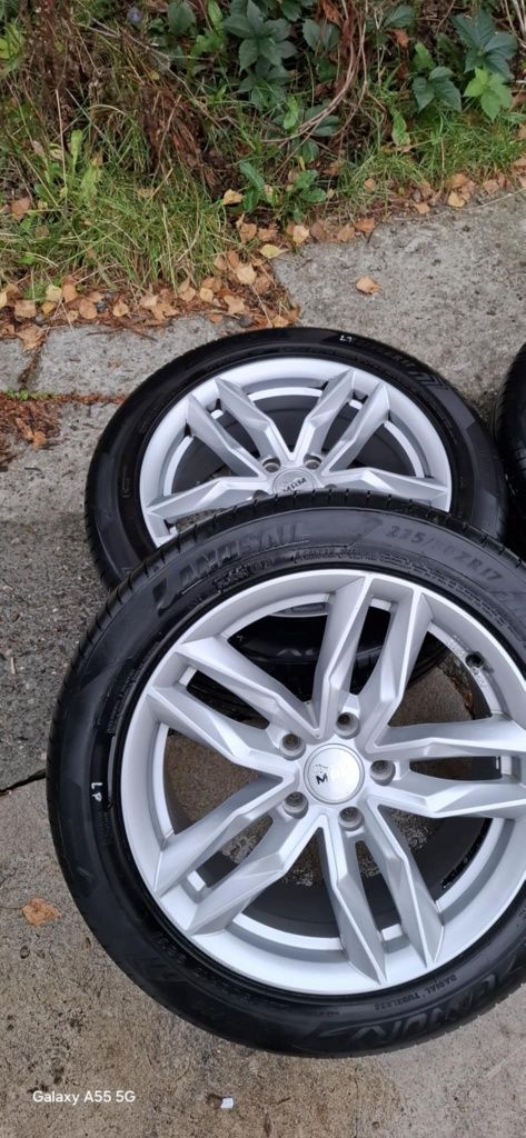 Koła letnie 17, opony z felgami 5x112, 225/50 R17