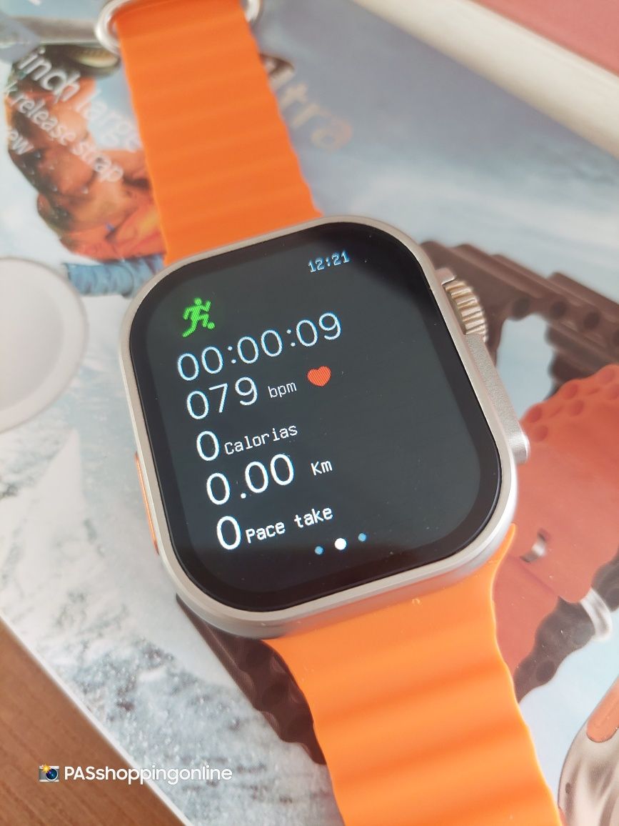 Ultra 9 Smartwatch - Ecrã 2.2 - Bateria 180mAh