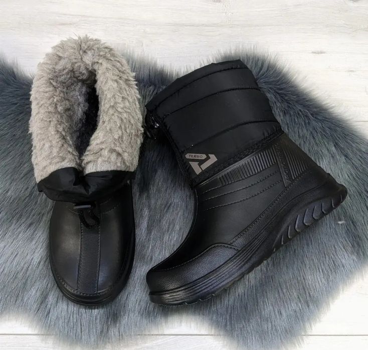 Зимові дутики на піні та хутрі на блискавці або на липутці 37-41