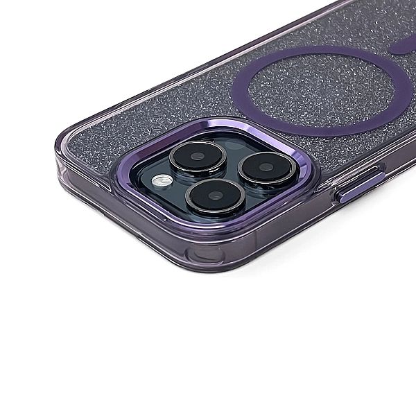 Etui Wozinsky Glitter Case MagSafe na Samsung Galaxy S24 FE - fioletow