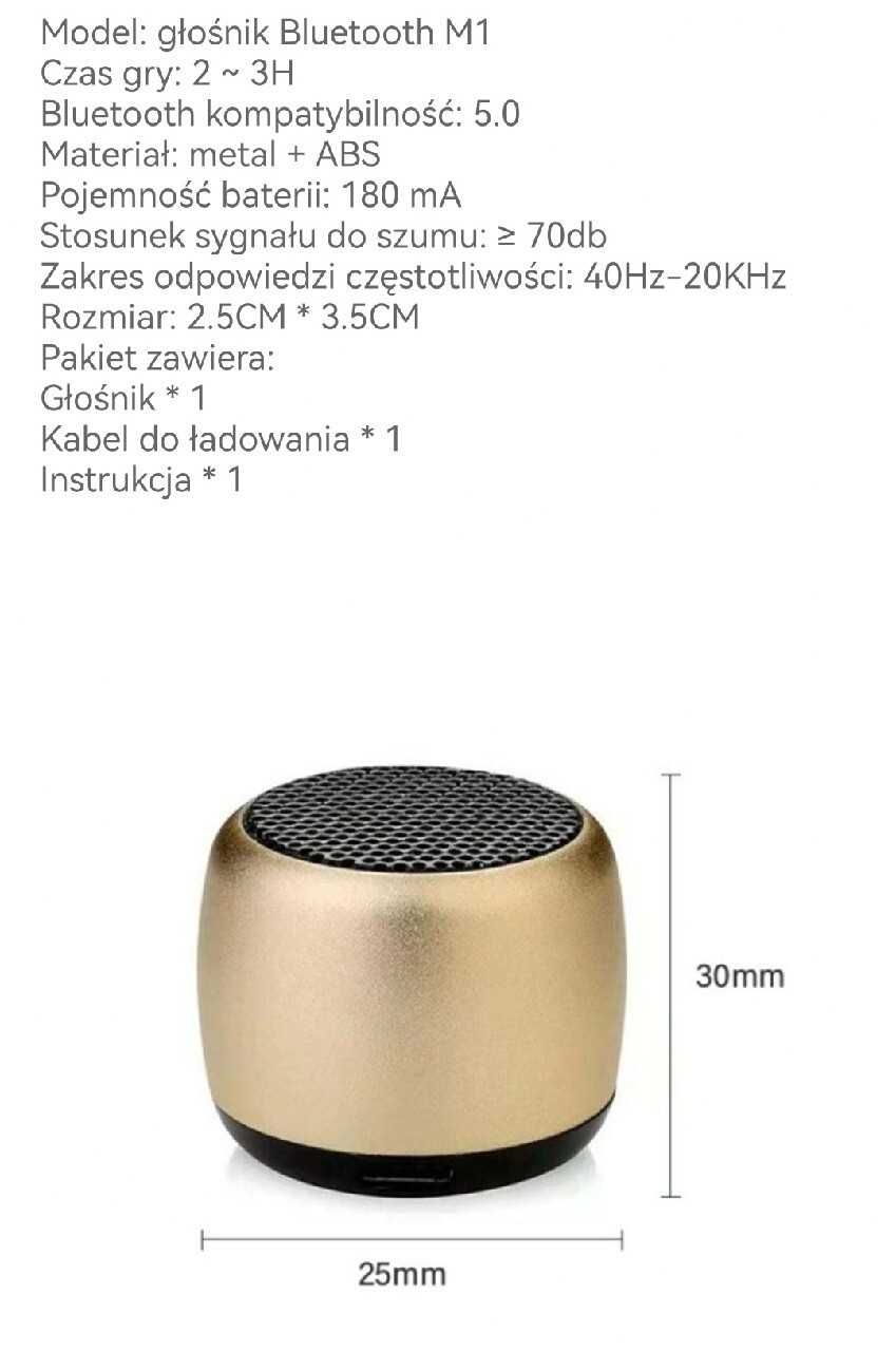 Głośniki bluetooth stereo, mocne