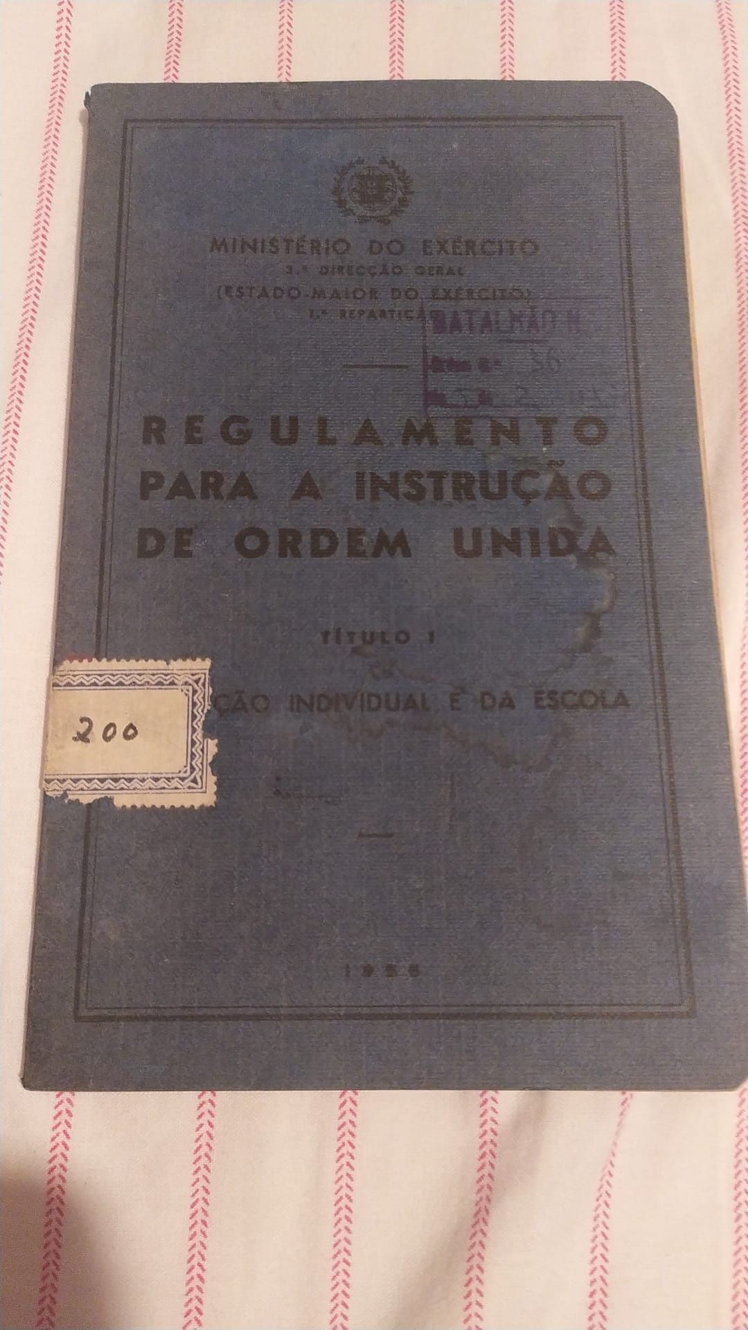 Manual antigo ordem unida exército