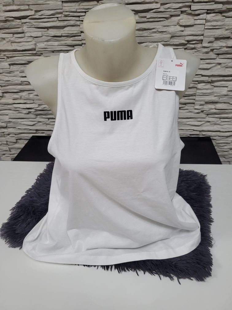 Bluzka top tshirt na ramiączkach biały damski nowy z metką Puma rozm M