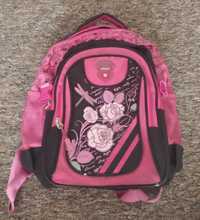 Рюкзак школьный розово-черный