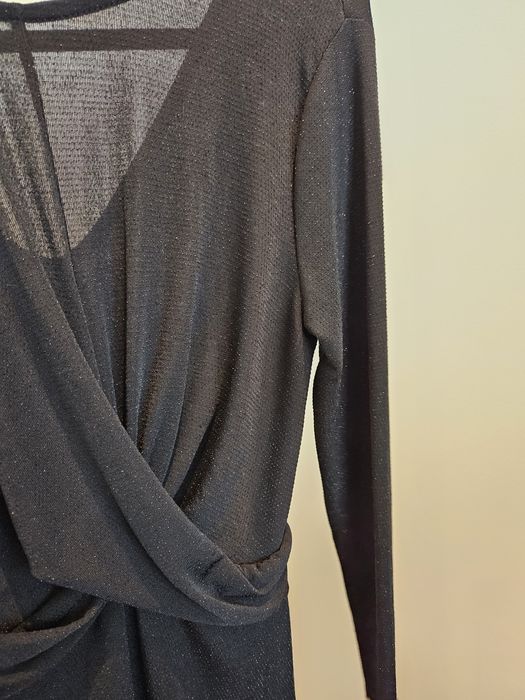 Vestido preto com brilho