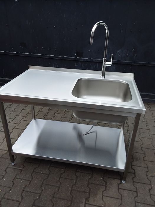 Zlewozmywak zlew stół ze zlewem basen 70x120 gastronomiczny wysyłka