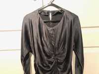 blusa cinza em seda muito elegante  marca ZARA  S
