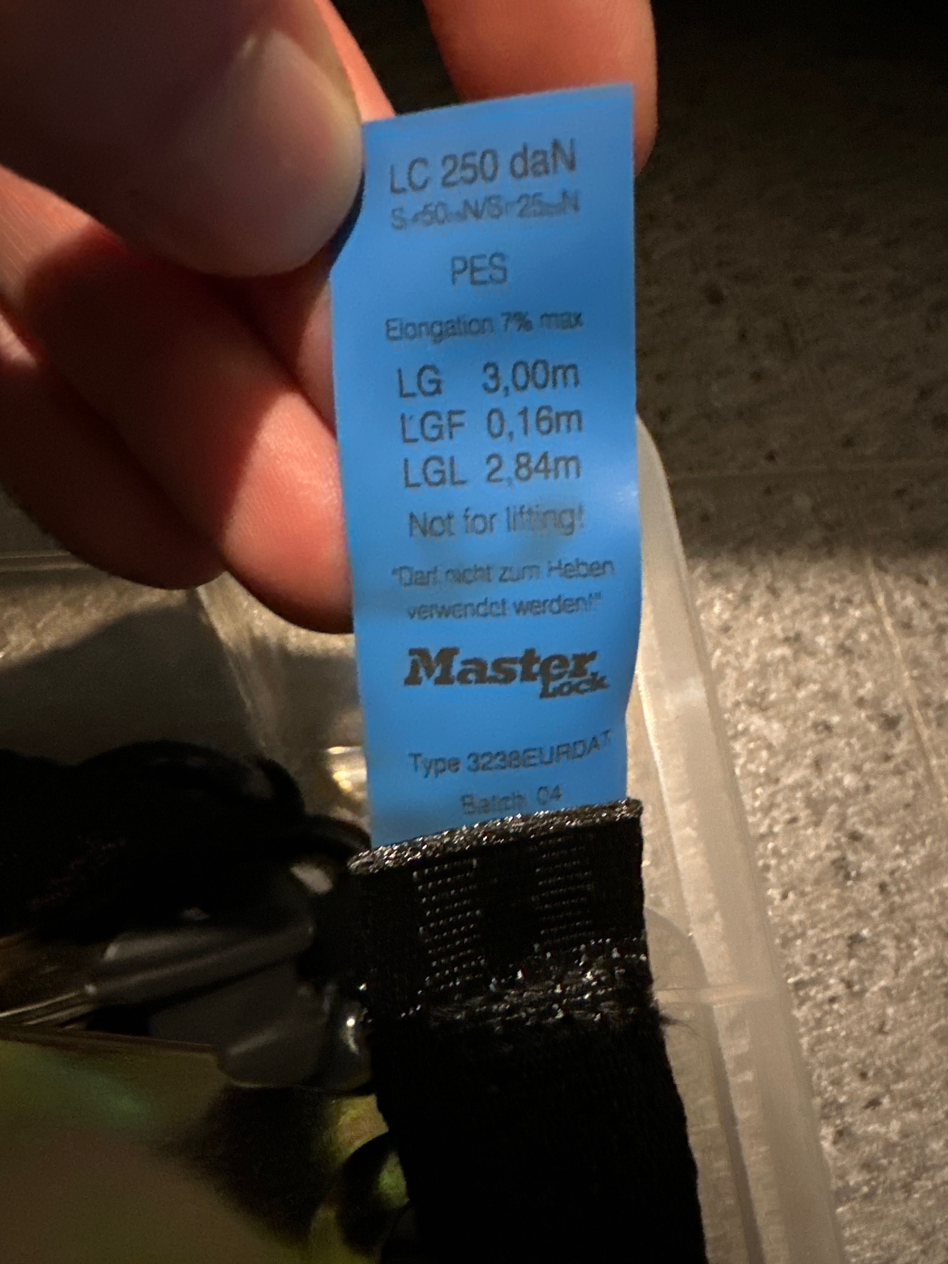 Cintas Masterlock novas -4