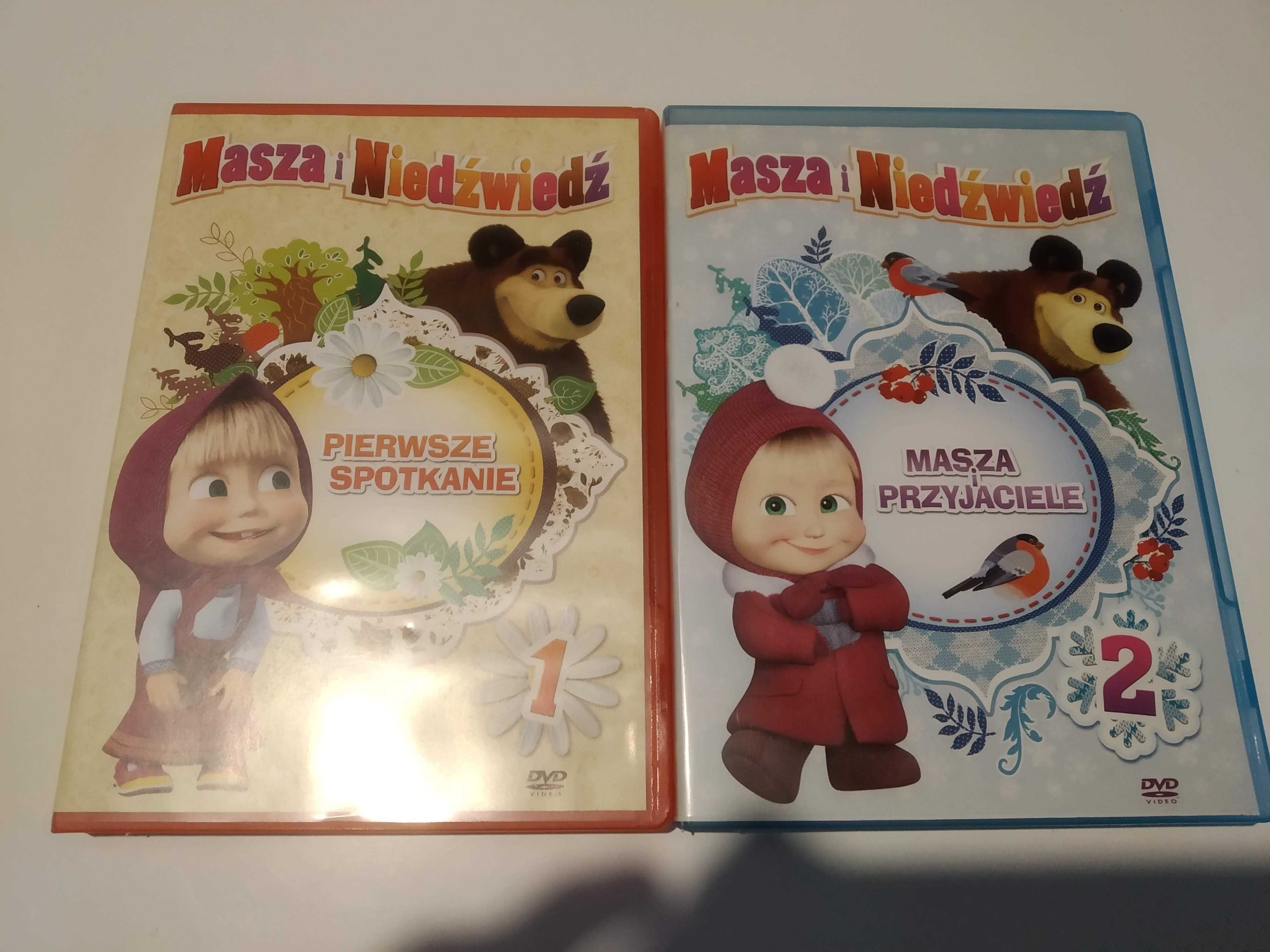 Zestaw bajek Masza i Niedźwiedź Peppa Smerfy Piosenki i inne na  DVD