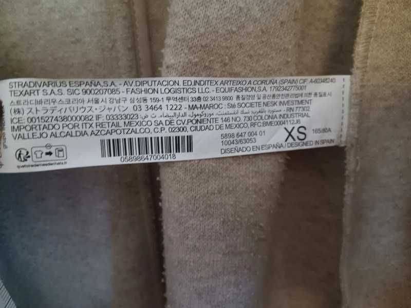 Sobretudo comprido creme - XS