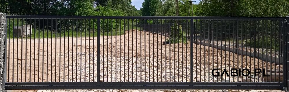 Brama przesuwna z profili pionowych - wys. 1,5/5m plus inne wys i dług