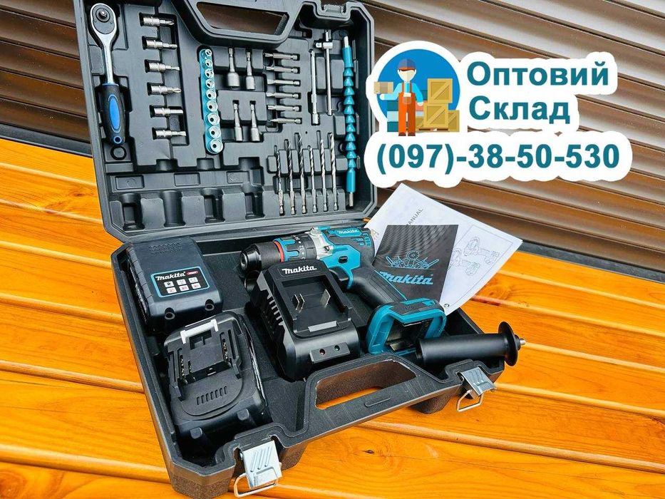 Акумуляторний Шуруповерт Макіта DHP485 BLACK Металевий патрон 13мм 36В