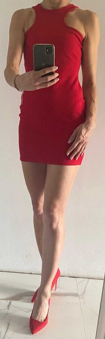 PrettyLittleThing - kobieca sukienka czerwona S