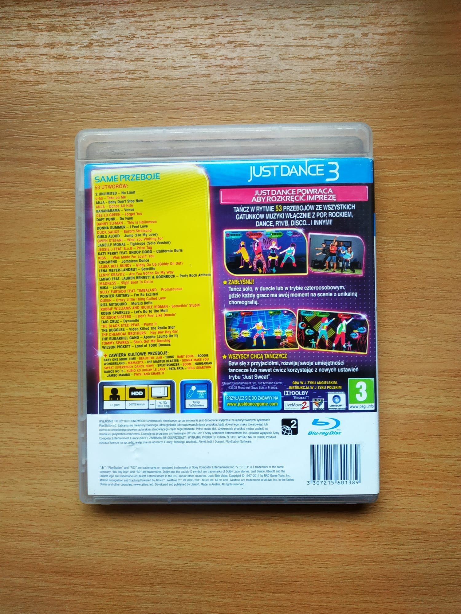 Just Dance 3 na PS3, stan bdb, możliwa wysyłka