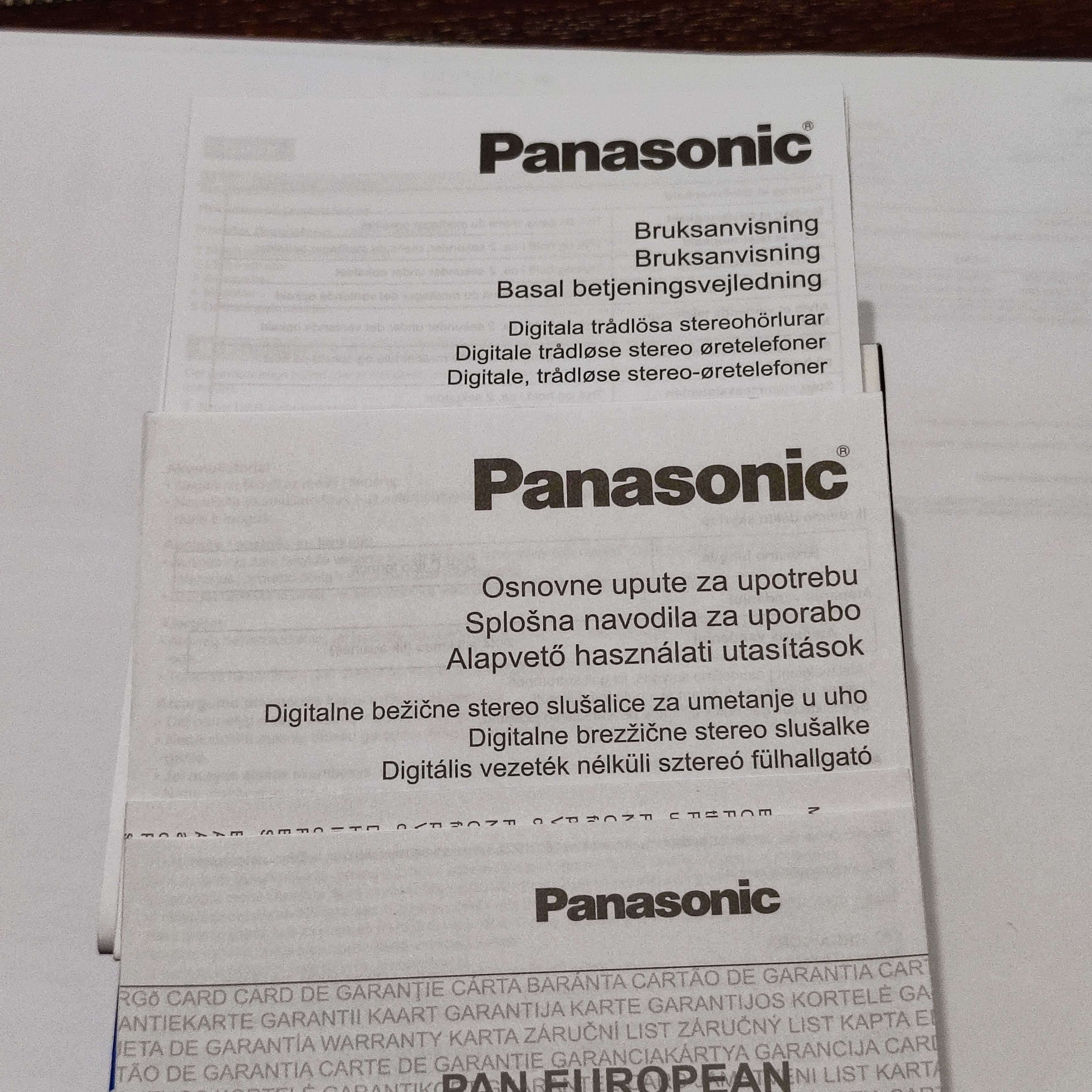 Sluchawki bezprzewodowe Panasonic RZ-B210W same słuchawki.