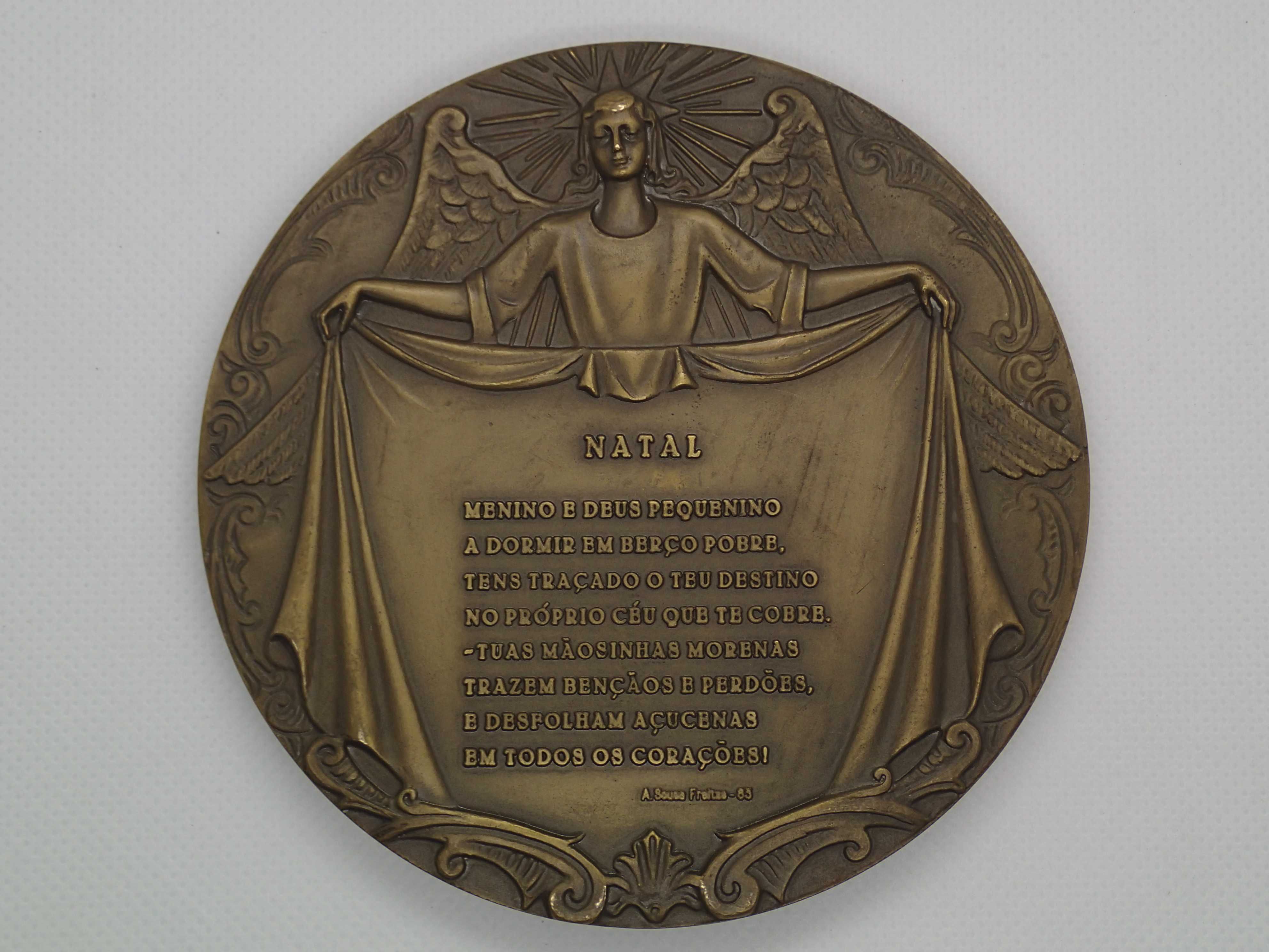 Medalha em bronze Natal de 1983