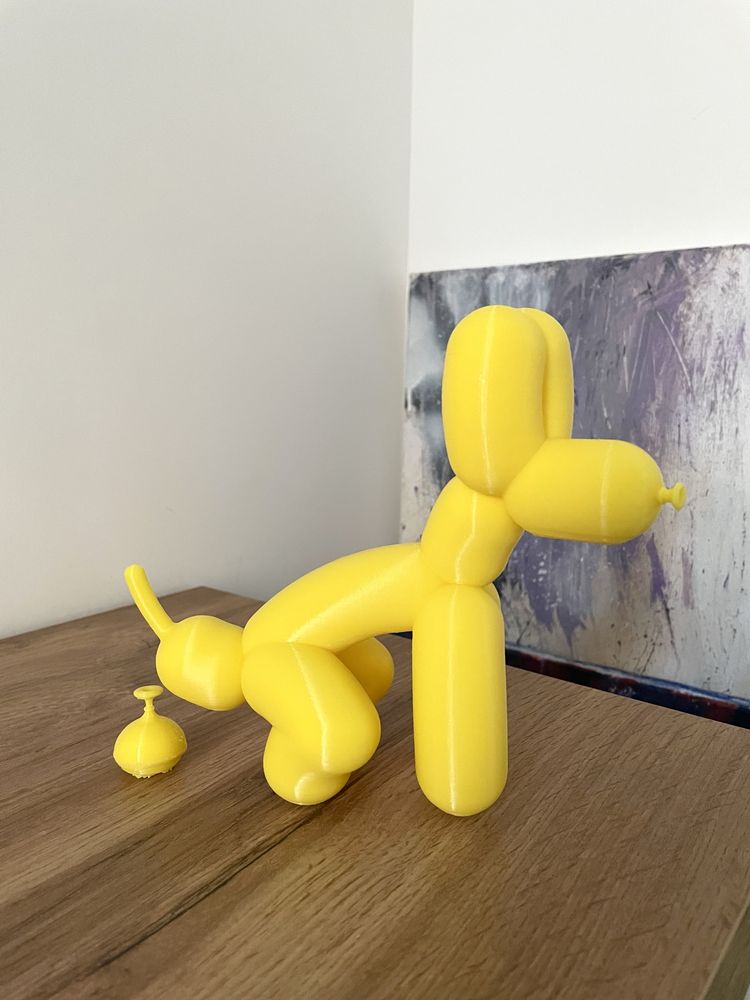 Статуэтка какающая надувная собака, собака из воздушных шаров