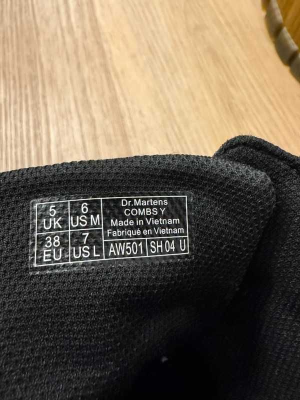 Dr. Martens Combs Tech nylon Hi top Black extra Tough 38 buty damskie