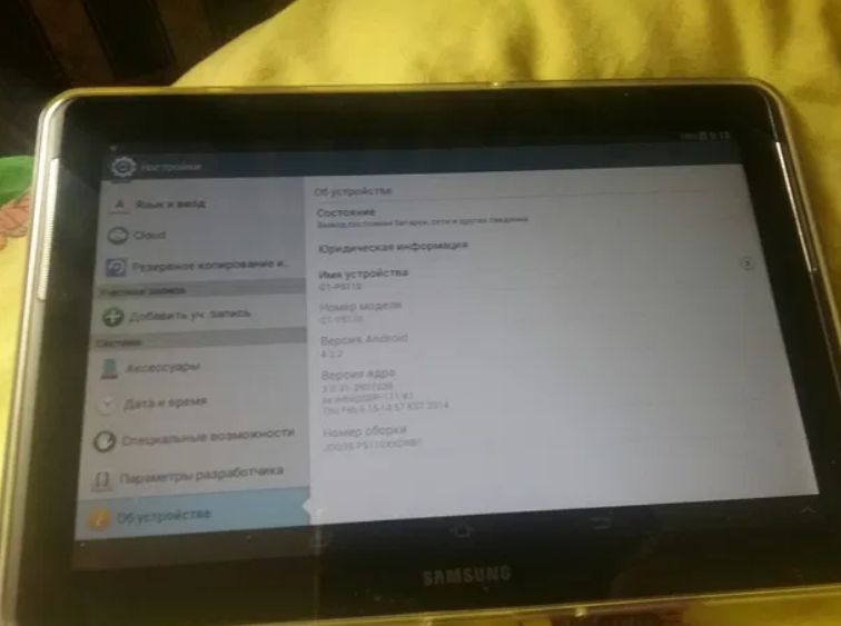Планшет Samsung p5110  GPS 10 дюймов экран PLS матрица