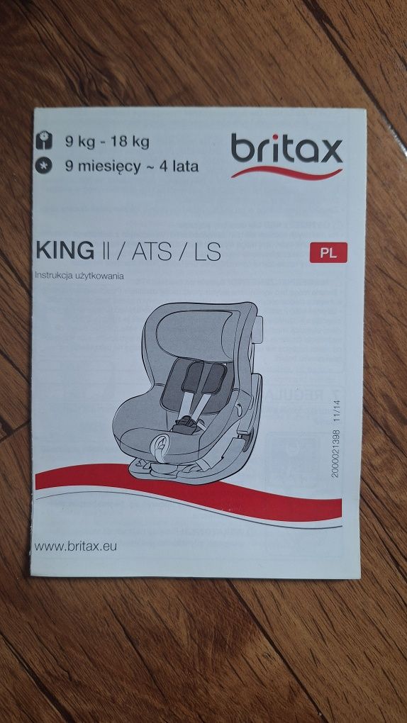 Fotelik samochodowy Britax Romer King II LS BR black