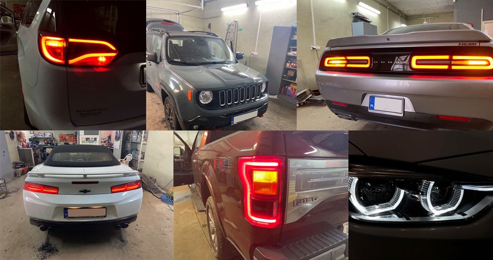 Konwersja USA EU Mustang Camaro Dodge Ford  BMW  Mercedes Jeep