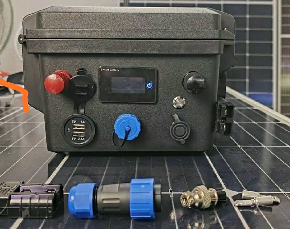 Аккумулятор TSLWATT 12V 1,28кWh для лодок, кемпинга, РЕБ, в кейсе +ЗУ