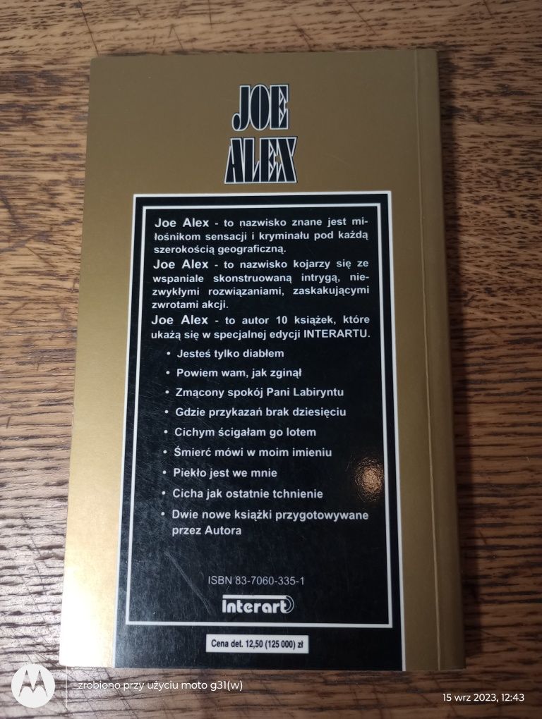 Cichym ścigałam go lotem. Joe Alex