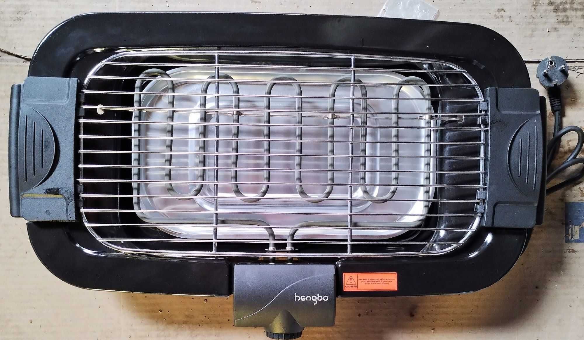 Elektryczny grill stołowy, HengBO SC-120R 2000 W