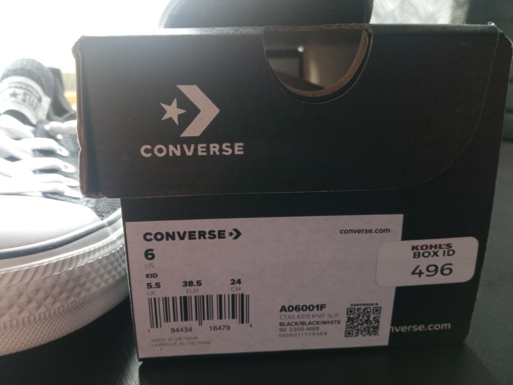 Tenisówki Converse 38,5 czarne