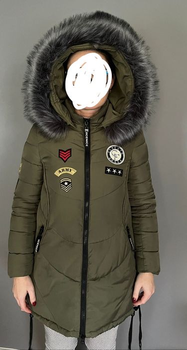 Puchowa militarna kurtka zimowa rozm.M