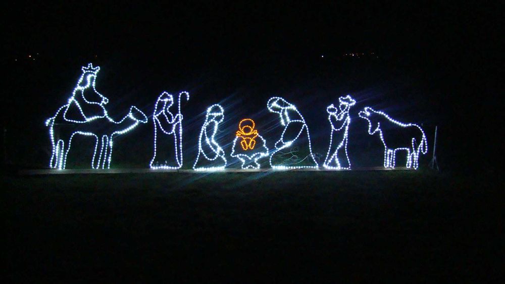 Szopka + 3 Królowie + Osiołek - ozdoba świąteczna 2D