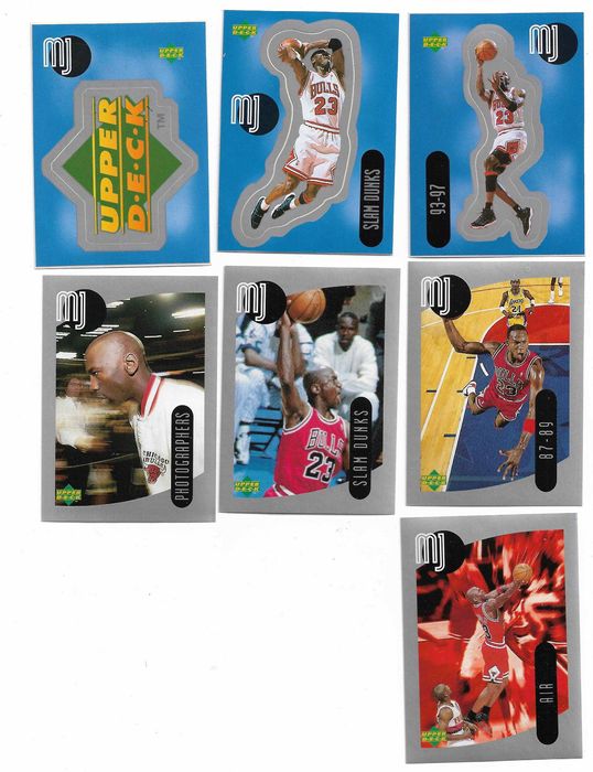 Naklejki Michael Jordan 1998 Upper Deck 9 sztuk  Chicago Bulls NBA