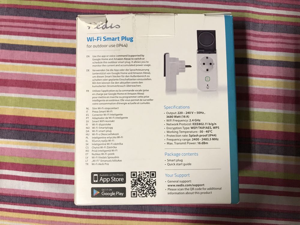 Inteligentne gniazdko WI-FI Smart Plug Nedis