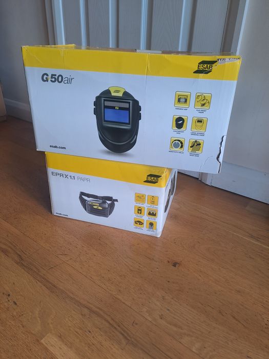 Maska przelbica spawalnicza  Esab G50 z nawiewem