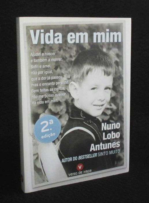 Livro Vida em Mim Nuno Lobo Antunes