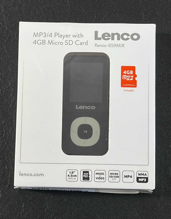 Odtwarzacz MP3/MP4 LENCO Xemio-659 4 GB czarny