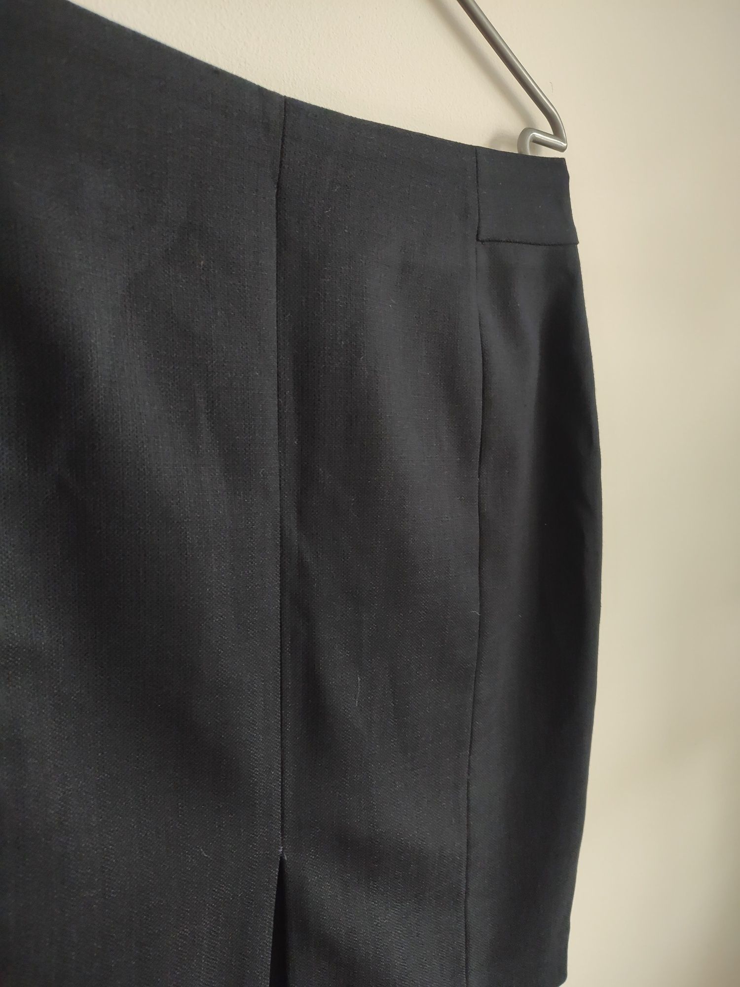 Spódnica spódniczka ołówkowa ciemny granat H&M