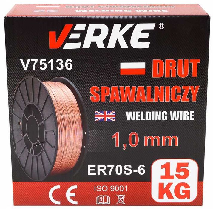 Drut Spawalniczy 1,0mm 15kg Verke
