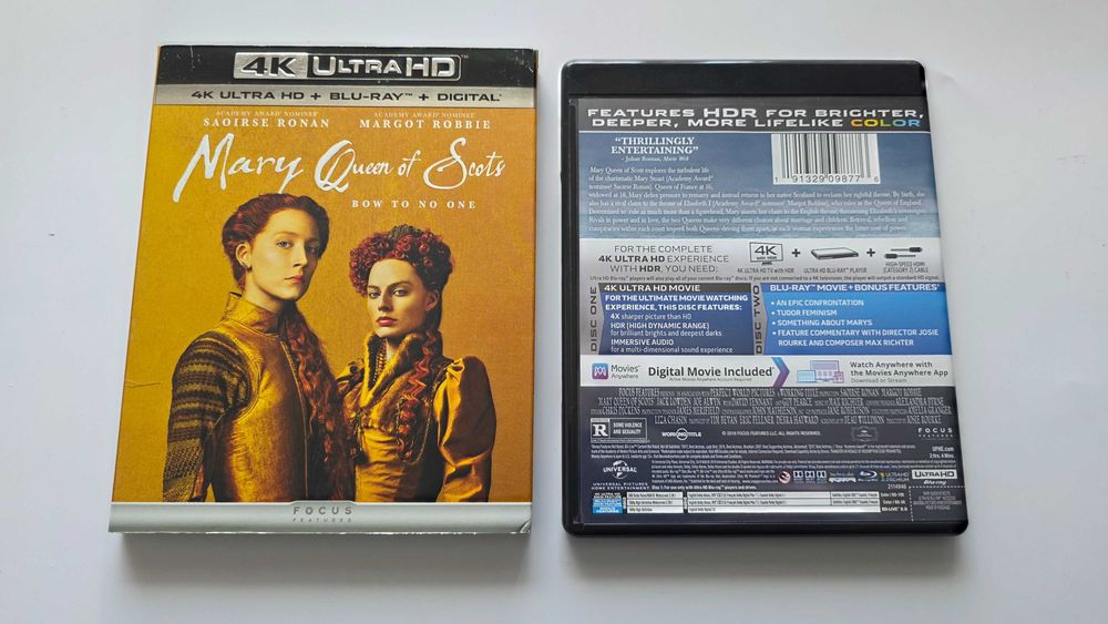 blu ray Maria, królowa Szkotów 4k w slipcover
