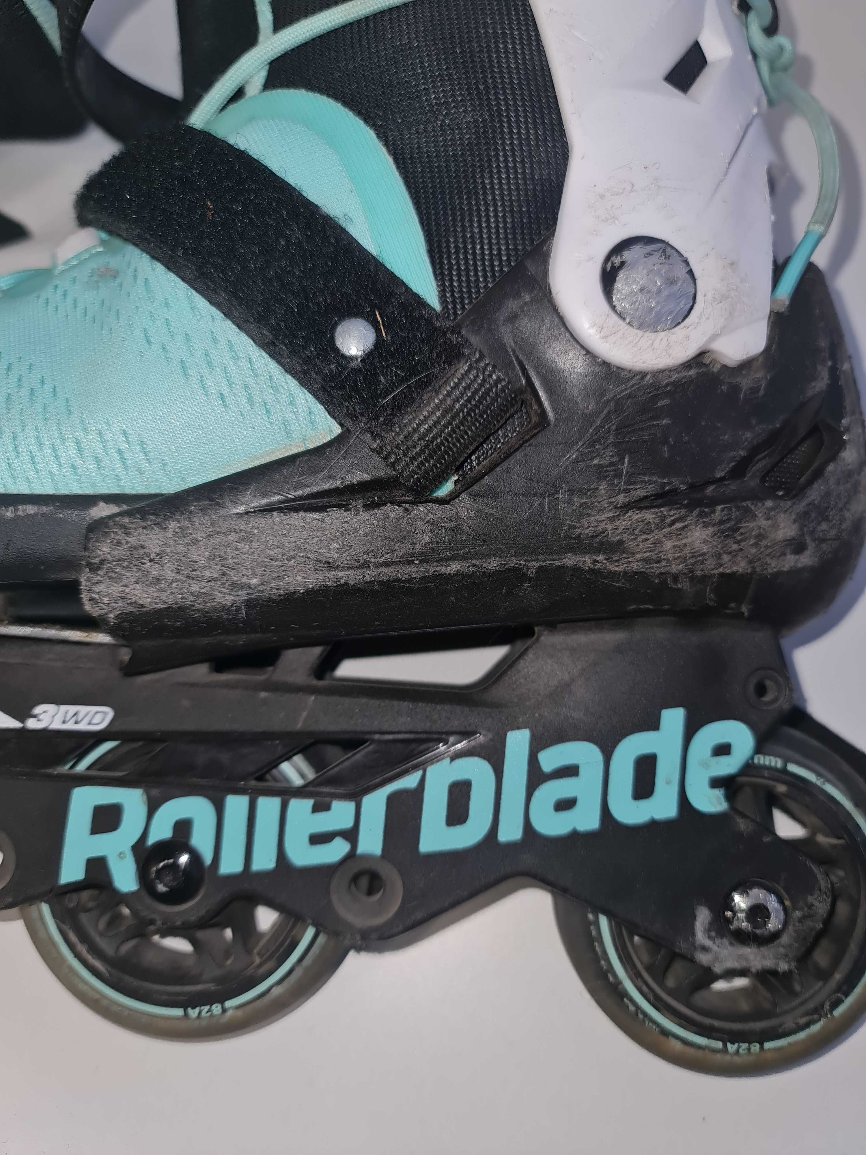 Rolki Rollerblade Microblade 3WD Aqua/White [36,5-40,5]