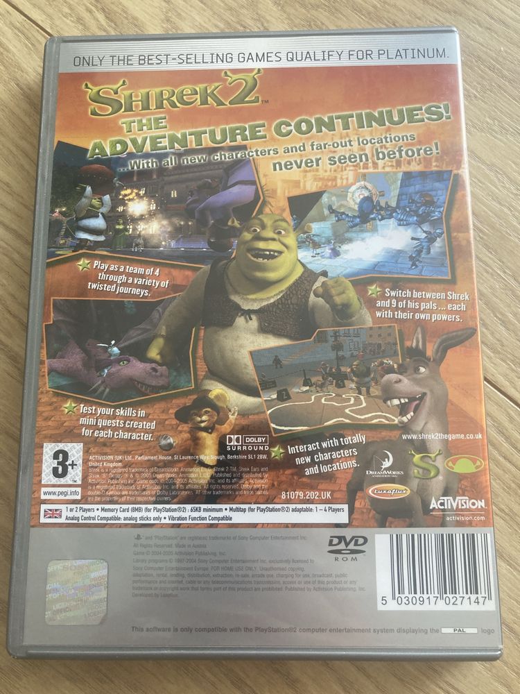 Shrek 2 na PS 2.