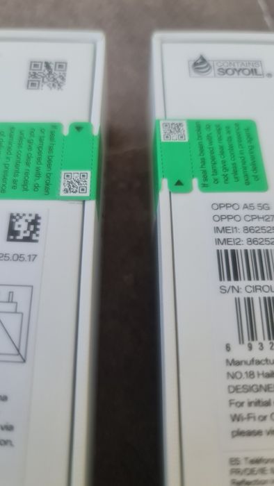 Oppo A5 5G NOWY ZAPLOMBOWANY - 2 różne kolory