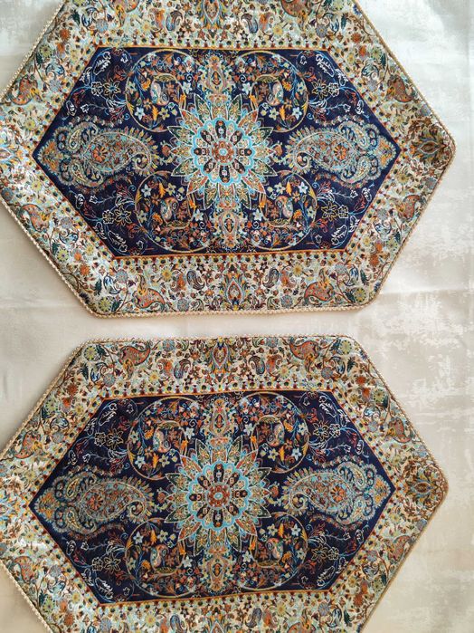 2 Passadeiras de mesa Termeh- Muito Bonita - 100% NOVA