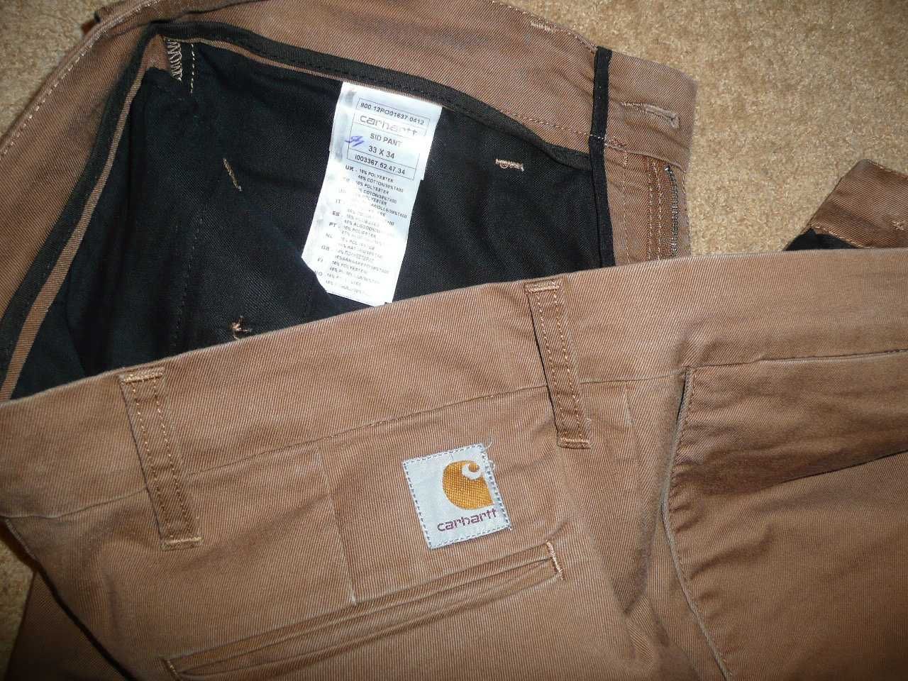 Spodnie CARHARTT W33/L32=44,5/106cm chinosy