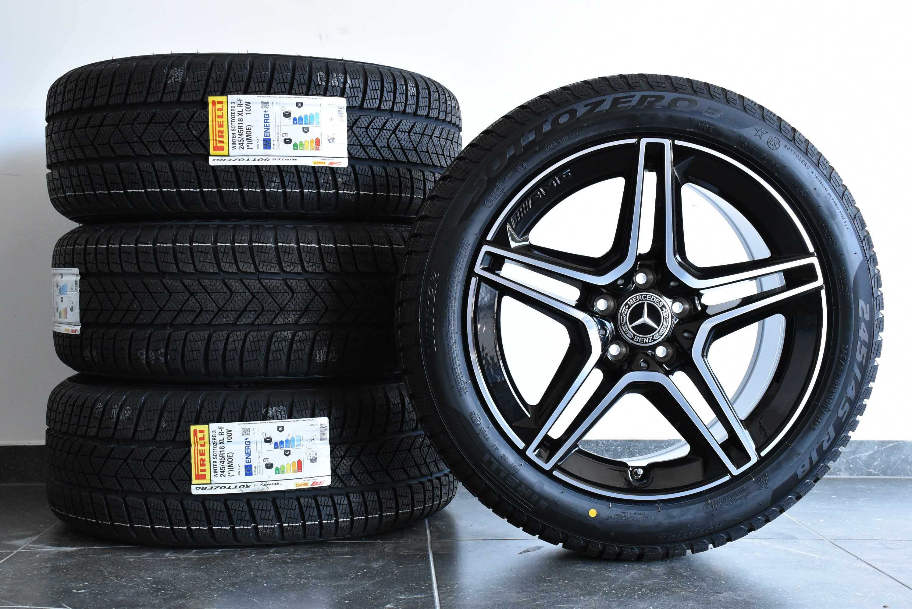 Koła OEM 18 Zima Mercedes E-Klasa W213 AM Pirelli RSC 2023 NOWE