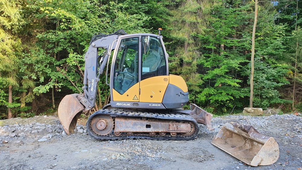 Mecalac 8 mcr, koparka gąsienicowa 8 ton