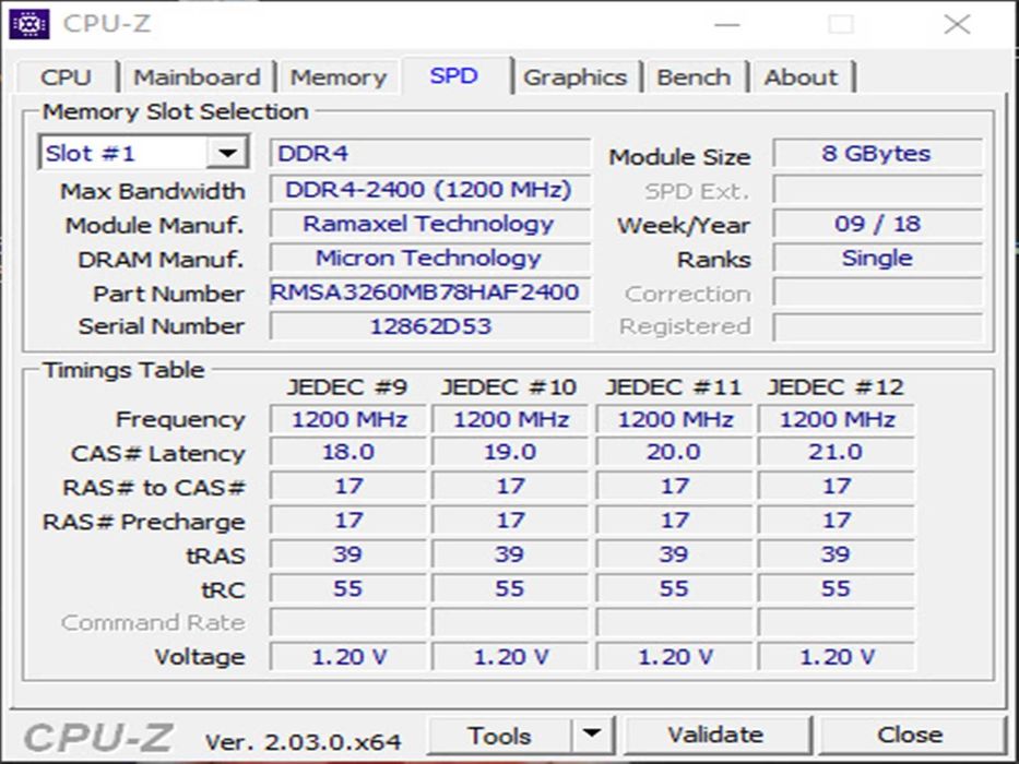 DDR4 8GB RamAxeL 2400T