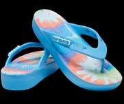 Женские шлёпанцы вьетнамки крокс Crocs Tie Dye W8 ,W9