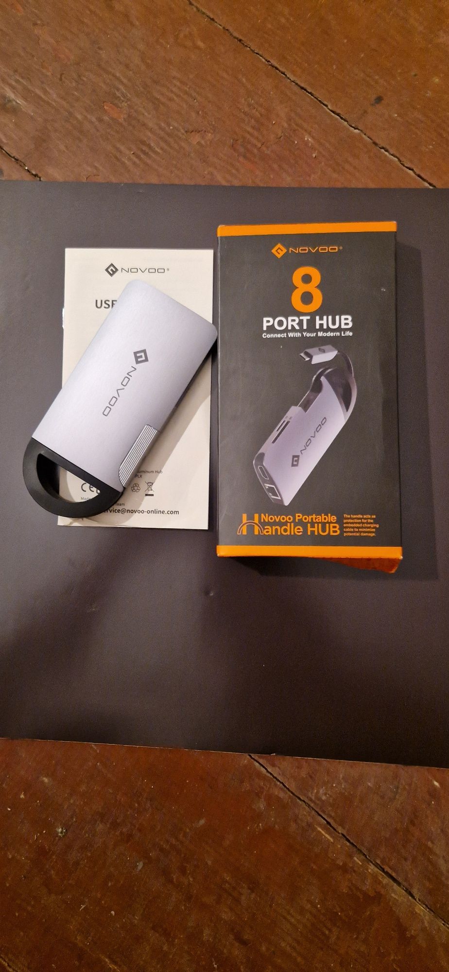 NOVOO USB C Hub przenośny adapter typu C 8 w 1 adapter USB C na HDMI